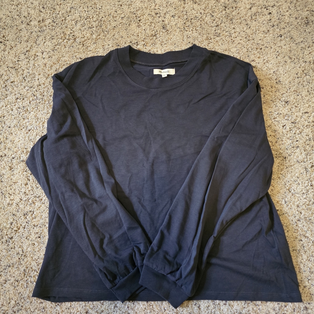Madewell Charcoal Crew Neck Top